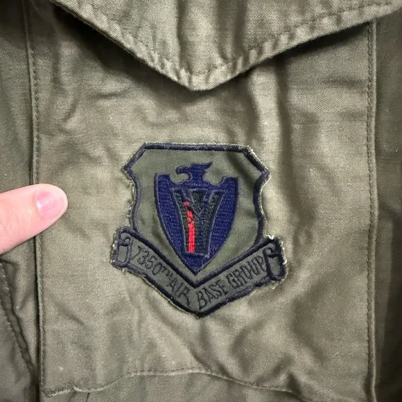 Vintage 1950s–60s USAF OG-107 Cold Weather Field Jacket w/ Original Patches - Picture 4 of 10